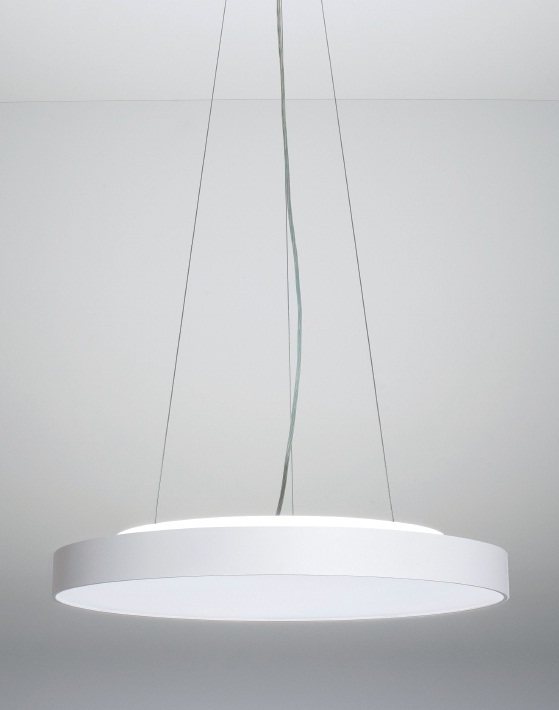 Pendelleuchte Bado PD, Mikroprismenoptik, weiß mittel, 3000K von Molto Luce