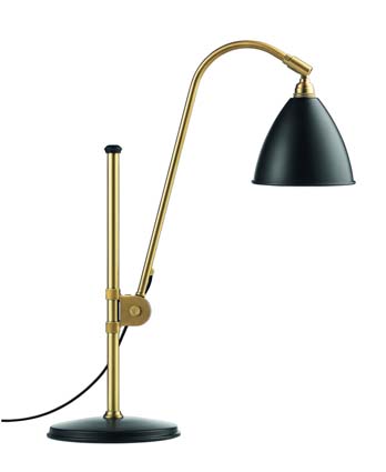 Tischleuchte Bestlite BL1 von Gubi, grau/messing
