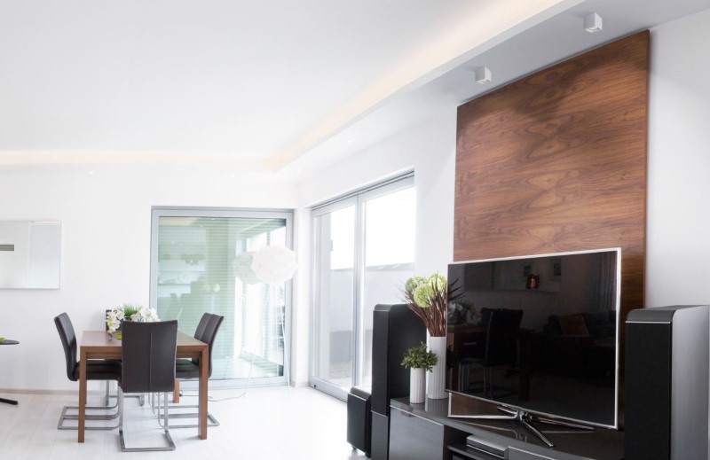 AEON BIG ROUND AC LED Aufbauleuchte von Molto Luce in schwarz 2700K