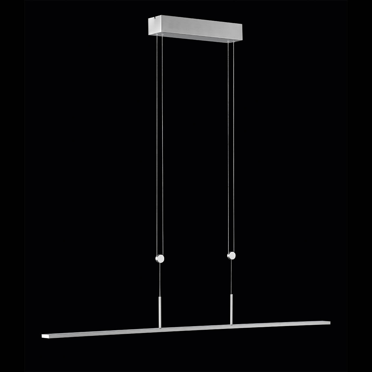 Pendelleuchte LED-Serie Pure, klein, Aluminium gebürstet von Hufnagel