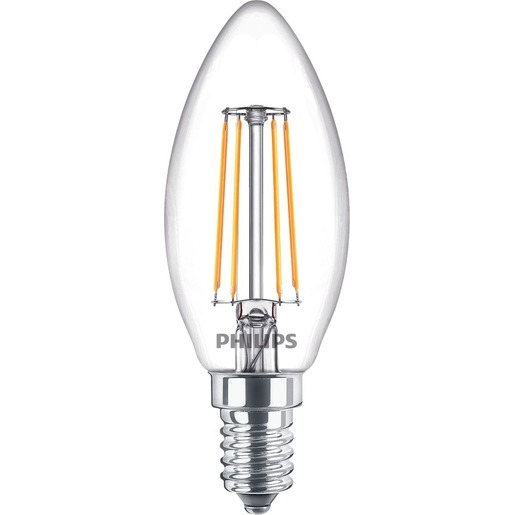 LED Kerze Classic LEDcandle 4,3-40W 470lm E14 827 B35 klar
