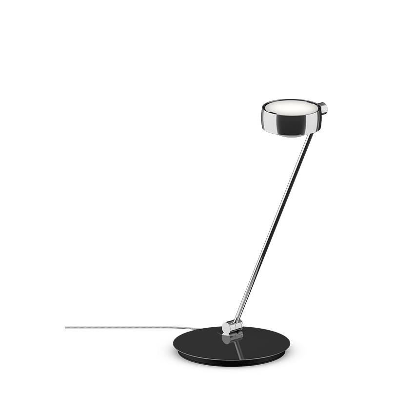 Sento tavolo 60 E chrom glanz, body chrom glanz, links, LED 2700K CRI 97