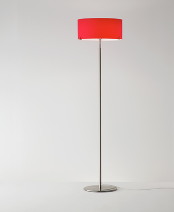 Standleuchte Cpl F7, chrom, Glas kupfer von Prandina