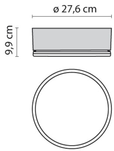 DROP 28 LED W/DL GRAU SYS 16W