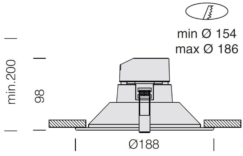 SPEAKER 1 EB-STRAHLER WEIß LED 14W 4000K