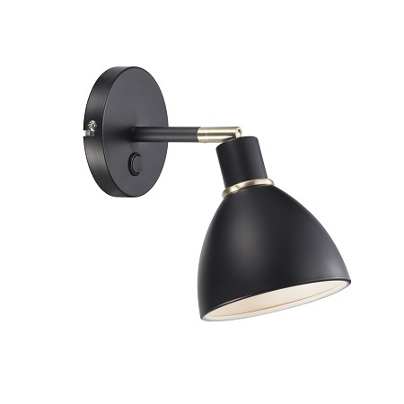 Wandleuchte Ray von Nordlux, schwarz