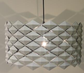 Pendelleuchte Diamonds, weiß ohne Schirm von Molto Luce