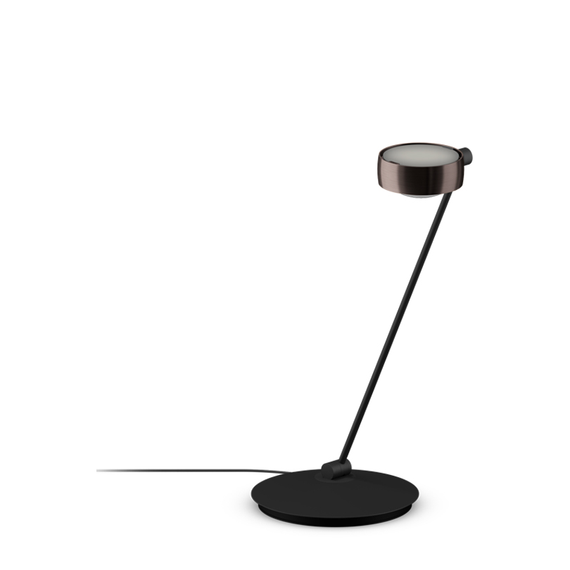 Sento tavolo 80 »air« E phantom, body schwarz matt, links, LED 2700K CRI 97