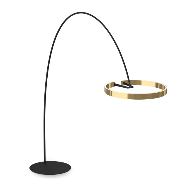 Mito largo »air« wide bronze Stehleuchte von Occhio